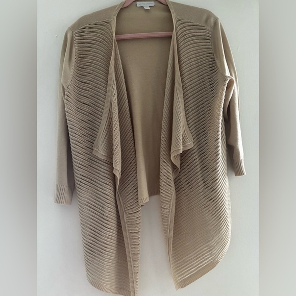 New York & Company Sweaters - Beige or Tan cardigan Open-Front Sweater